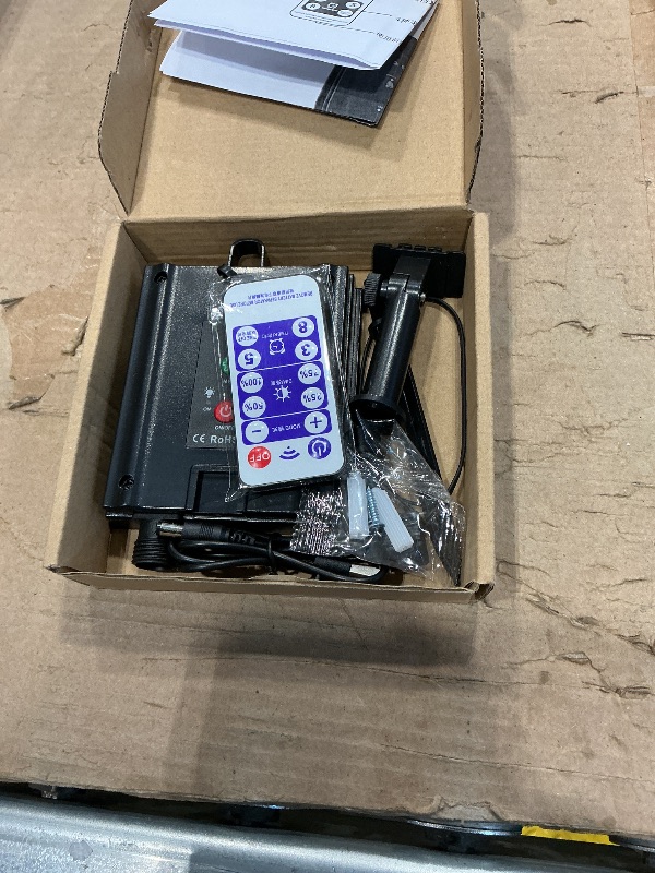 Photo 1 of **MISSING PARTS - No USB**
Diydeg Replacement Solar Panel, Automatic Waterproof Adjustable Solar String Light Control Box with Remote Control, Solar Lamp String Circuit Board (Output Flat Pressure 3V)