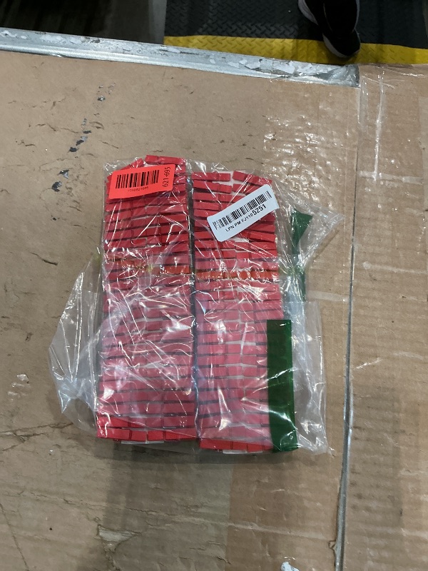 Photo 1 of (Pack of 128) Mini Wooden Colored clothespins Red