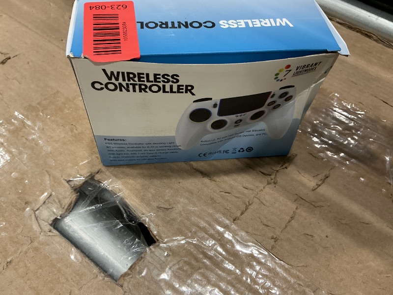 Photo 1 of **FOR PARTS ONLY**Wireless Pro Controller For PS-5/PC/MAC/iOS/Android/Steam Deck, Gamepad with 7 Variable Color RGB Lights/Hall Effect Joystick/Dual Vibration/Turbo/Programmable/Headset Jack/Touchpad/1500 mAh Battery