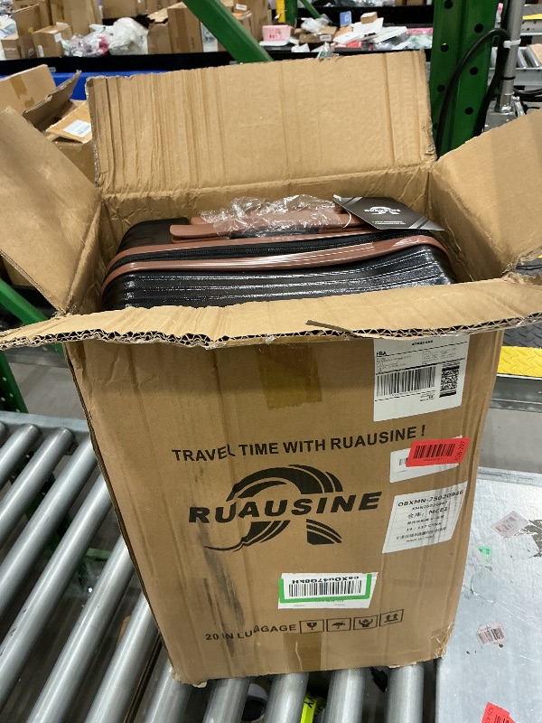 Photo 1 of *MINOR DAMAGE - USED*
Ruausine Carry on Luggage Airline Approved, Hardside Carry-on Suitcase with Spinner Wheels, Hard Shell Lightweight Small Travel Luggage with TSA Lock
