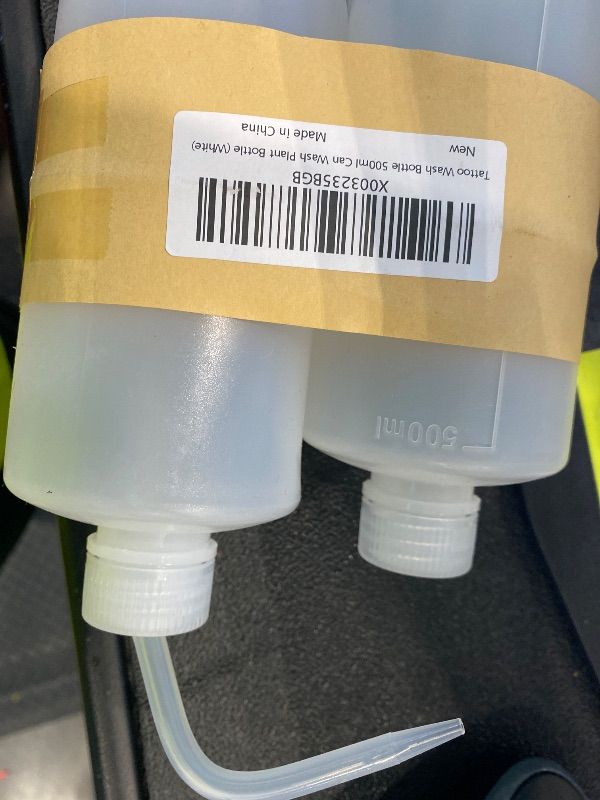Photo 1 of **SEE PHOTOS**Melphoe Tattoo Wash Bottle Squeeze, 2Pcs 500ml Water Squirt Bottle Succulent Watering, Safety Rinse Watering Tools, Tattoo Supplies, Irrigation Sprinkling Can Wash Plant (White)