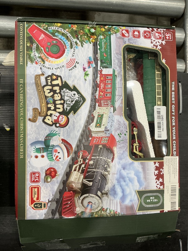 Photo 1 of *USED*
XINGYING Christmas Train - Remote Control Train Set w/Steam Light & Sound, Electric Train Toys for Around Under Christmas Tree, Rechargeable Toy Train for Boys Girls Toddler Model Train Set for Kids