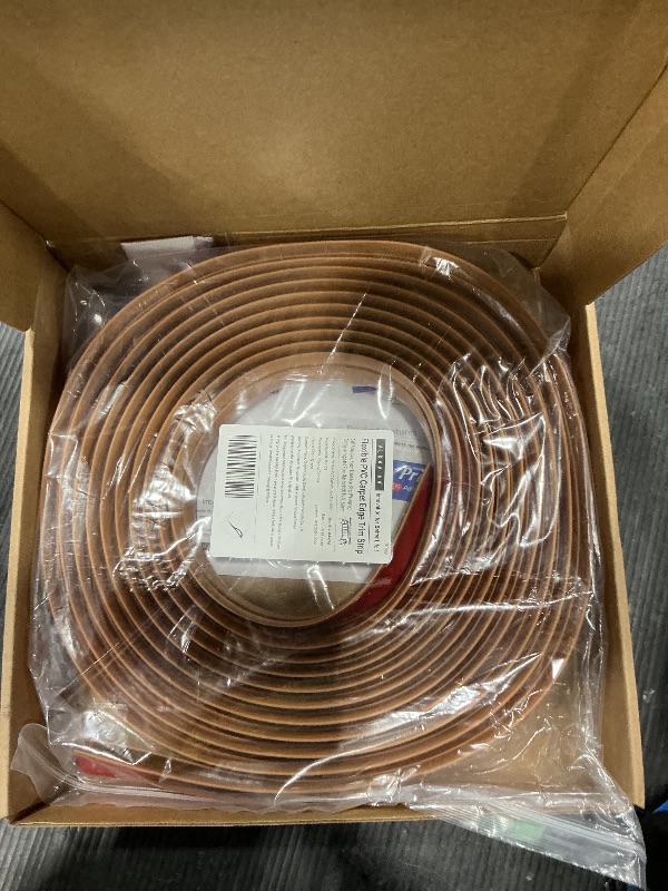 Photo 1 of *brown*Flexible PVC Carpet Edge Trim Strip, Self Adhesive, Cuttable Carpet & Floor Transition Strip from Carpet to Tile, Waterproof Edging for Rugs & Mats, High Traffic Safety,for Carpet Thickness Within 5mm