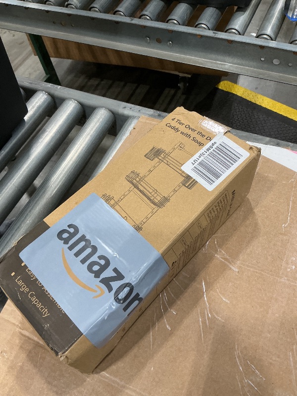 Photo 1 of *UNTESTED*
HapiRm 4 Tier Over the Door Shower Caddy, Hanging Shower Caddy with 22 Hooks and 2 Toothbrush Holders, No Drilling Adjustable Hanging Bathroom Organizer - Black