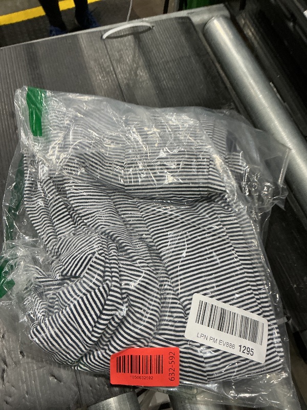 Photo 1 of **SEE PHOTOS**PEIHOT Low Rise Striped Pants for Women Pull On Drawstring Boho Wide Leg Jeans Trendy blue and White