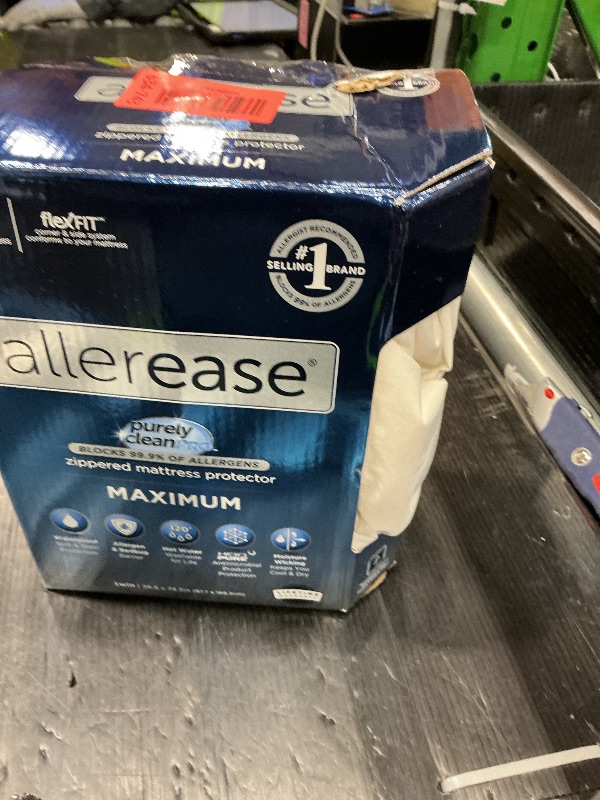 Photo 1 of *MINOR DAMAGE - USED*
AllerEase Waterproof Mattress Protector, Maximum Allergy Mattress Protector, Twin Mattress Cover