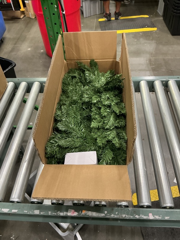 Photo 1 of **MISSING PARTS**
5.8FT Prelit Christmas Tree - Artificial Christmas Tree with Timer Remote for Indoor Holiday Decor - Xmas Tree for Home, Office, Living Room, Kitchen (B-Dark Green)