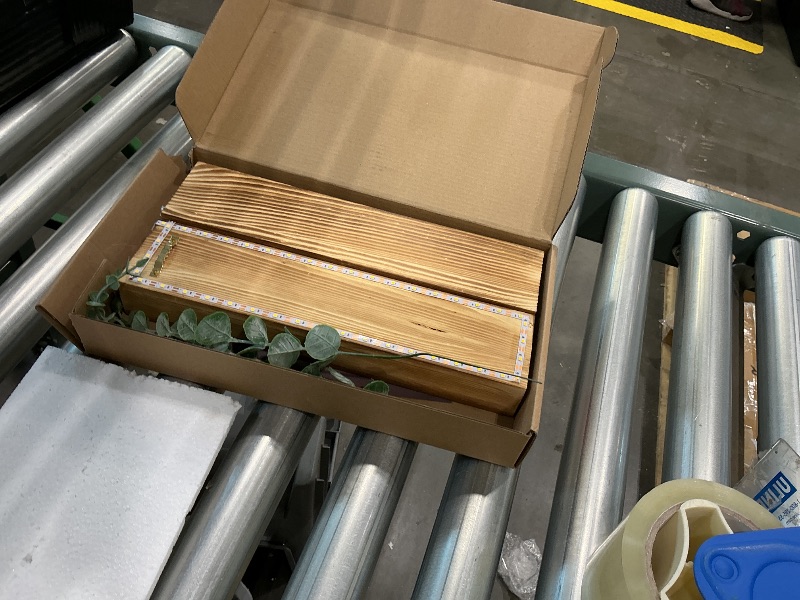 Photo 1 of **MISSING PIECES UNKNOWN**Artificial Eucalyptus with LED Lights Wall Planters Rustic Wall Decor with Lights Wall Sconces Fake Vines for Room Decor Home Bedroom Living Room Bathroom Hanging Vase for Dried Flowers Faux Plants