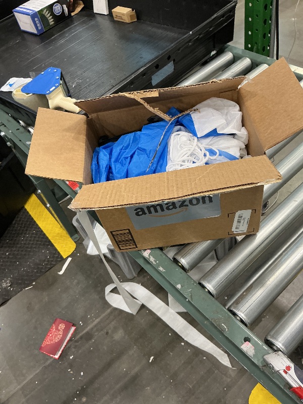 Photo 1 of ***MISSING PLUG*** Danxilu 6 FT Hanukkah Inflatable Outdoor Snowman Holding Menorah Decorations, Build in LEDs & Tethers Stakes Inflatable Snowman Blow Up Yard Decoration for Holiday Party Indoor Patio Lawn