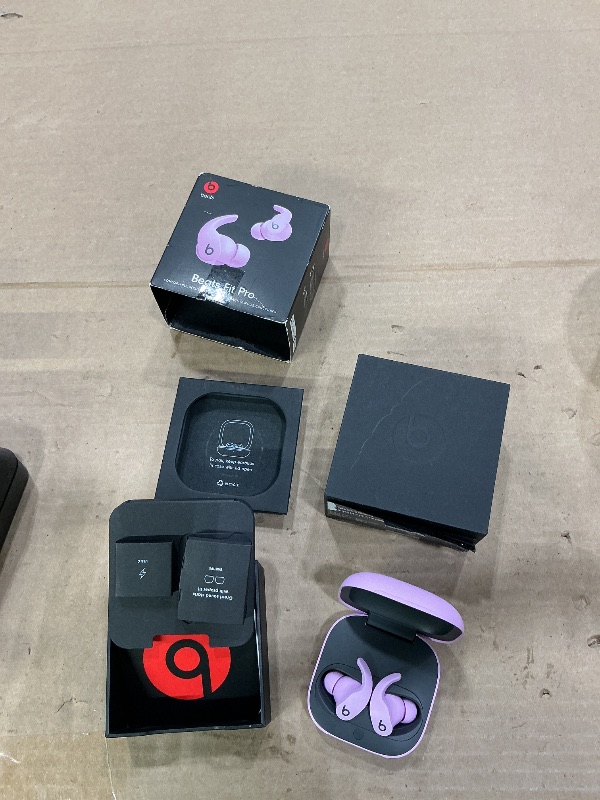 Photo 1 of ***READ CLERK NOTES*** Beats Fit Pro (1st Gen) - True Wireless Noise Cancelling Earbuds - Active Noise Cancelling - Sweat Resistant Earphones, Compatible with Apple & Android, Class 1 Bluetooth® - Stone Purple
