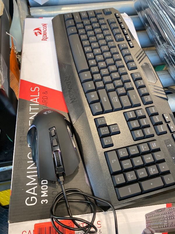 Photo 1 of *MISSING PARTS UNKNOWN*
Redragon S101M-KS Gaming Keyboard and Mouse Wireless with Tri-Mode, RGB Keyboard and 4800 DPI Gaming Mouse, 10 Independent Multimedia Keys for Wins, PC, Computer, Wireless S101 Ideal for Gamer