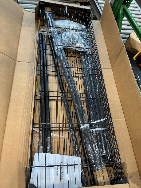 Photo 2 of ULIFHOME P8 Heavy Duty Clothes Rack?With Extended Width Design? Rolling Clothing Racks for Hanging Clothes?Portable Garment Rack with Lockable Wheels?51.2" W x 15.8" D x 80.5" H?Max Load 700LBS?Black