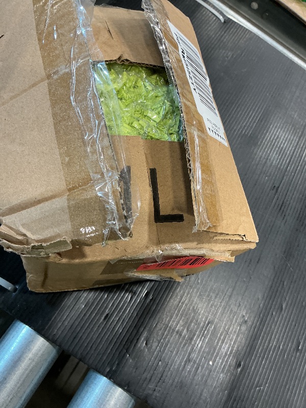 Photo 1 of 1 LB Fresh Green Crinkle Cut Paper Shred Filler Great for Gift Wrapping, Fresh Green Basket Fillers, Birthday, Gift Wrapping, Halloween Thanksgiving Christmas Easter Party Decor Filling Supplies