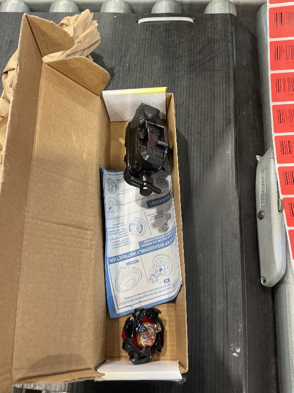 Photo 1 of *MINOR DAMAGE - USED*
DEZAWRTY Left-Spin X Top with String Launcher Set, Cobalt Dragoon Attack Type X Series, Great Start Set for Beginners Battling Game