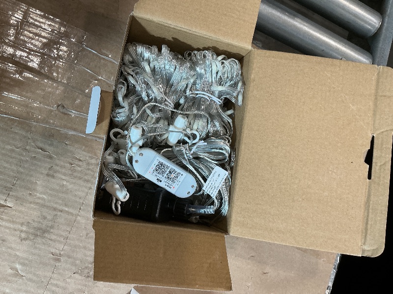 Photo 2 of ZAIYW WiFi Smart RGB Color Changing Curtain Lights - 600 LED, Compatible with Alexa, App Control, Music Sync, Plug in for Christmas Wedding Outdoor Decor