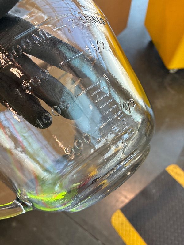 Photo 1 of **MINOR CRACK, SEE IN PHOTOS**Anchor Hocking Batter Bowl, 2 Quart Glass Mixing Bowl