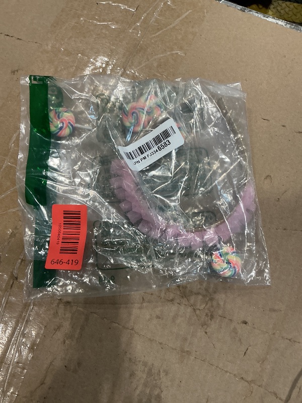 Photo 1 of Anneome Lollipop Headband, Creative Cartoon Headband for Girls, Plastic Hair Accessories and Hair Band, Fun Hairband for Party, Pink, One Size