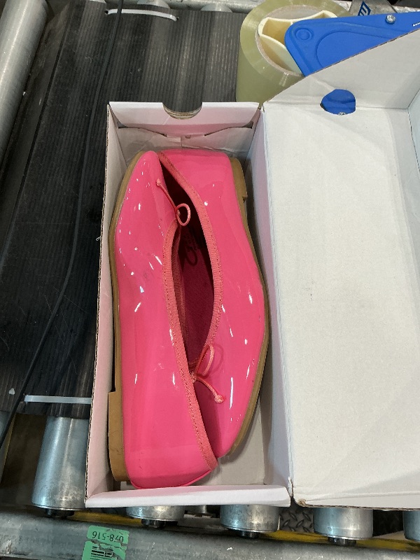 Photo 1 of *USED*
FEVERSOLE Women's Macaroon Colorful Memory Foam Cushion Insock Patent Ballet Flat Hot Pink Size 8.5 M US