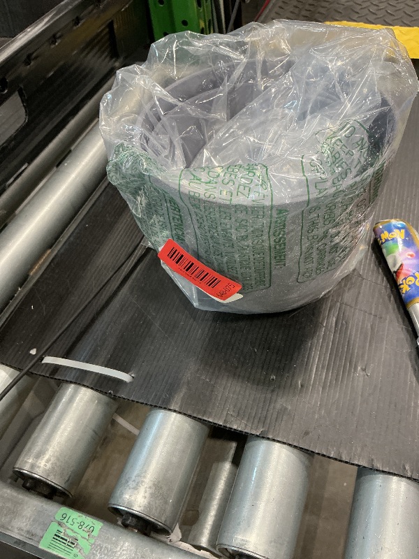 Photo 1 of ****MISSING PIECES*** ***READ CLERK NOTES*** KPUVX Plant Pots- 8.5/7.5/6.5/6 Inches 4 Pack Plastic Plant Pots,Indoor Decor Flower Pots with Drainage Holes and Tray,Home Decor Planters for Indoor Plants Cactus, Succulents Pot(Gray)