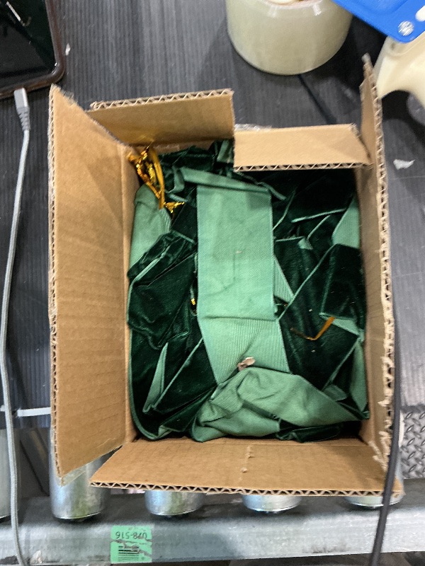 View 2 of **MISSING PARTS**
 5 Pieces Large Dark Green Velvet Christmas Bows 35 x 16 Inch Christmas Swag Bow Pre Tied Fence Staircase Wreath Bows Holiday Tree Topper for Xmas Home Door Outdoor Decorations