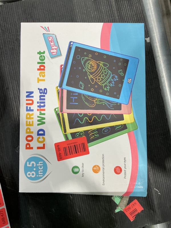 Photo 2 of POPERFUN 4 Pack LCD Writing Tablet for Kids, 8.5 Inch Colorful Toddler Doodle Board Gifts for Toddlers 3 4 5 6 7 8 Year Old Girls Boys, Drawing Tablet for Erasable Reusable Electronic, Paint Toys
