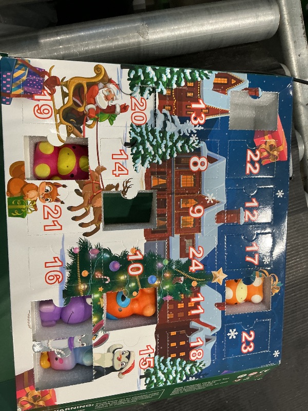 Photo 1 of *USED*
24 Days 2025 Christmas Advent Calendar with 24 Slow Rising Toys,Squishy Stress Relief Toys for Kids or Teens,Christmas Countdown Party Favors & Gifts