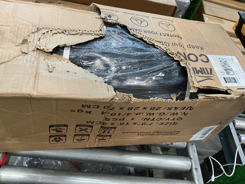 Photo 1 of ZOMOFEW Containment Mat, Non-Slip Garage Floor Mat, Heavy Duty Waterproof Garage Car Mat for Snow Ice Water and Mud with Squeegee(7'9" x 18')