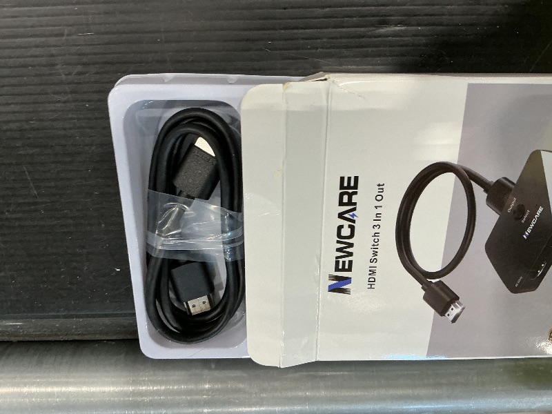 Photo 1 of [Upgrade] HDMI Switch 3 in 1 Out, 4K@60Hz HDMI 2.0 Switch Splitter with 2.6FT Long HDMI Cable, 3-Port HDMI Switcher Selector, Supports 4K 30Hz 3D 1080P HDCP2.2 for PS5 Xbox DVD Player Fire Stick PC