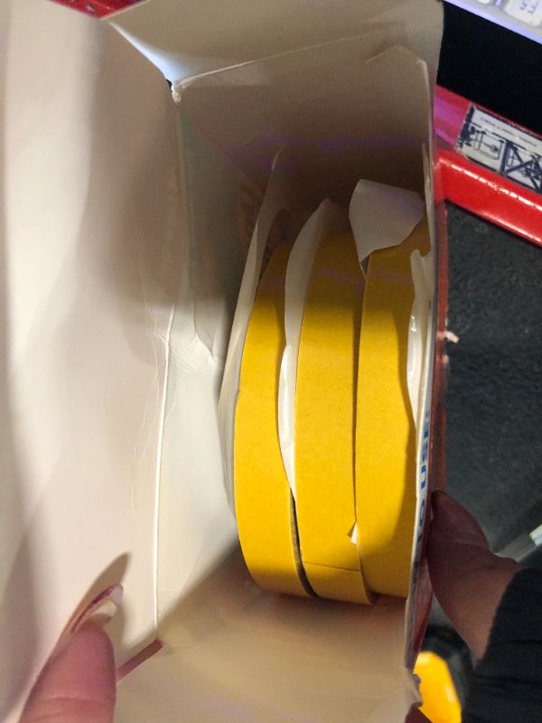 View 3 of ***MISSING 1 ROLL*** Double Sided Fabric Tape Heavy Duty for Hem, Fashion Dress, Cloth, Curtains, High Adhesive Sticky but Removable and Residue free, No Sewing or Ironing need, Multipurpose, 0.5 in x 33FT/10m x 4Rolls