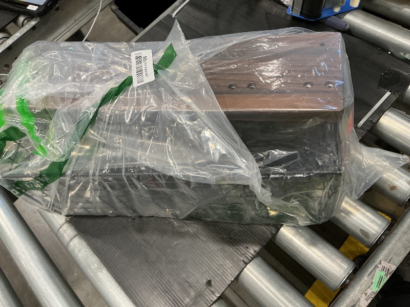 Photo 1 of **MISSING PIECES UNKNOWN**RoleDes Bathroom Floating Shelves with Hair Dryer Holder - Wall Mounted Wood Wall Shelf with Blow Dryer Storage Over The Toilet - Set of 3 Rustic Brown Farmhouse Decor