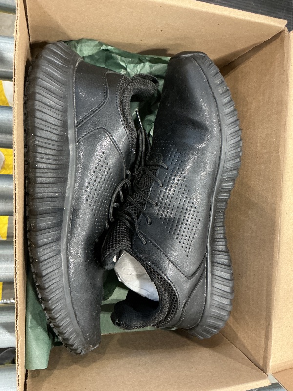 Photo 1 of *USED*
SHULOOK Men's Non Slip Work Shoes Slip On Sneakers Waterproof Food Service Kitchen Chef Restaurant Slip Resistant Walking Shoes Lightweight Comfortable Working Footwear Black Size 11