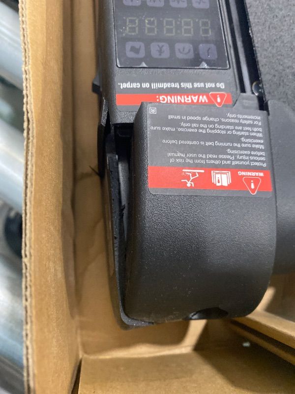 Photo 1 of **MAJOR DAMAGE**
Walking Pad Treadmill with APP, 3 in 1 Under Desk Treadmills, 2.5HP Low Noise Walking Vibration Pad with Remote Control,Portable Treadmill for Home Office, Red