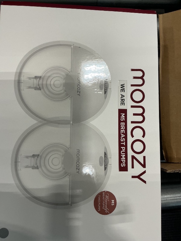 Photo 1 of *MISSING PARTS UNKNOWN*
Momcozy M5 Hands-Free Wearable Breast Pump, Double-Sealed Flange for Baby-Like Comfort, 3 Modes & 9 Suction Levels, Portable Electric Pump – 24mm, 2-Pack Quill Gray