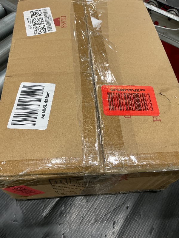 Photo 1 of AUTELO Farmhouse Pendant Lights Kitchen Island, 1-Light Pendant Light Fixtures, Dark Wood Grain Hanging Lamp with Clear Cylinder Glass, Pendant Lighting for Kitchen Island, Dining Room, H3875 DW