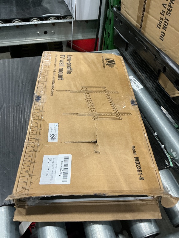 Photo 1 of Mounting Dream TV Mount Fixed for Most 26-60 Inch LED, LCD and Plasma TVs, TV Wall Mount TVs Bracket up to VESA 400x400mm and 100 LBS Loading Capacity, Low Profile and Space Saving Flat Mount MD2361-K