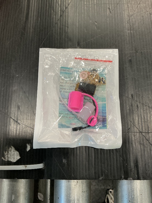 Photo 1 of ?3 +3) Nuozme Straw Cover Compatible with Stanley Tumbler Cup 3PCS Letter Straw Caps Toppers with 3 Initial Butterfly Charms Name ID For Stanley 30&40 Oz Cup