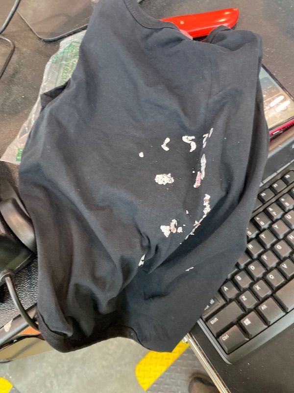 Photo 1 of ***VERY USED AND WORN*** Discover Cozy Cotton Canine Wear: Soft, Lightweight, and Breathable Dog Shirt Vest with Eye-Catching Graphics (My Shadow HAS Four LESGS and A Tail), Keeping Your Furry Friend Warm! Black 2XL