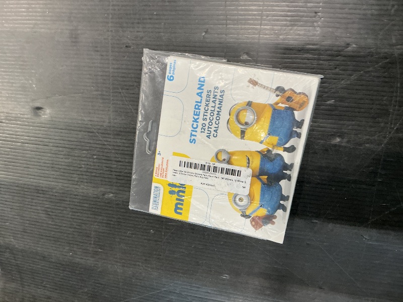 Photo 1 of **MISSING PARTS**120 STICKERS ONLY**
Despicable Me Minions Stickers Party Favor Pack - 360 Stickers, 18 Sticker Sheets, 3 Sticker Packs (Party Supplies)