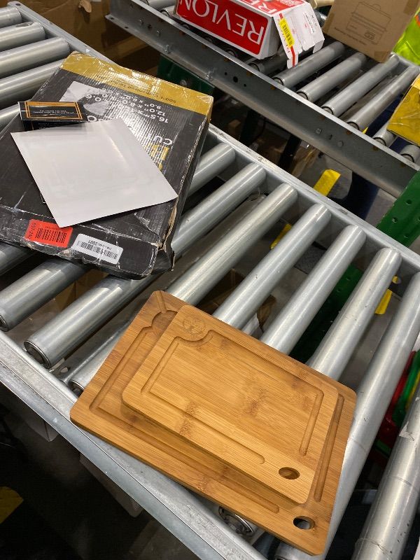 Photo 1 of ***MISSING ONE*** Pre-Oiled, Non Toxic 3-Piece Carbonized Bamboo Cutting Board Set, Eco-Friendly Wooden Chopping Boards for Kitchen with Hanging Hole, 500°F Carbonized Technology Charcuterie Serving Boards Deer & Oak