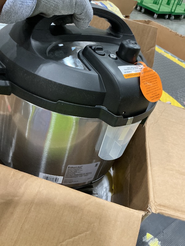 Photo 1 of **MAJOR DAMAGE/DENTED**
Instant Pot Duo Plus 9-in-1 Multicooker, Pressure Cooker, Slow Cook, Rice Maker, Steamer, Sauté, Yogurt, Warmer & Sterilizer, Includes App With Over 800 Recipes, Stainless Steel, 6 Quarts