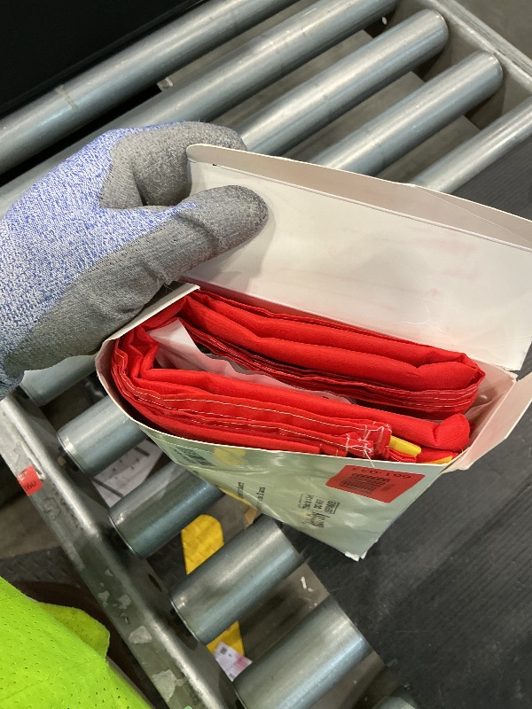 Photo 1 of Kathfly Red Hole Tarp Team Building Game 98 x 70 Inch Learning Fun Team Building Games for Work with 8 Pcs Team Building Ball for Teamwork Group