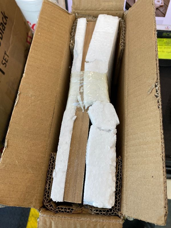 Photo 1 of **MAJOR DAMAGE**
NIKKY HOME Tic Tac Toe Game Coffee Table Decor, 10.6 Inch Rustic Wooden Board, Wood & White