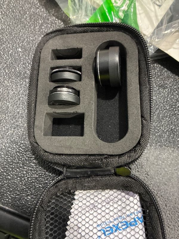 Photo 1 of **SEE PHOTOS**MIAO LAB 5 in 1 Phone Camera Lens Kit -0.63X Wide Angle Lens & 15X Macro Lens+190°Fisheye Lens/CPL + 2X Telephoto Lens Compatible with iPhone Samsung Sony and Most of Smartphone