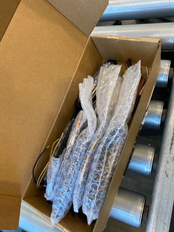 Photo 1 of **MISSING PARTS UNKNOWN**
ASPL 8pcs Sync Feature Ultra Slim 12-LED Surface Mount Flashing Strobe Lights for Truck Car Vehicle LED Mini Grille Light Head Emergency Beacon Hazard Warning Lights (Amber/White)