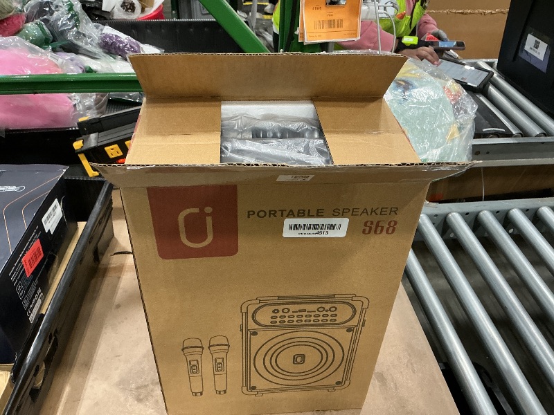 Photo 1 of HWWR Karaoke Machine with 2 Microphones, Portable Bluetooth 5.3 Karaoke Speaker for Outdoor Events,Gatherings and Parties, PA System with Echo Adjustment for Adults, Stage-subwoofers