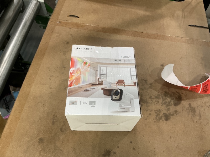 Photo 1 of ?Auto Focus&1080P?Magcubic Mini Smart Projector with 4K Support, Portable Projector with Wifi and Bluetooth, 5W Speaker, Built in Apps, Voice Control, Outdoor Movie Projector