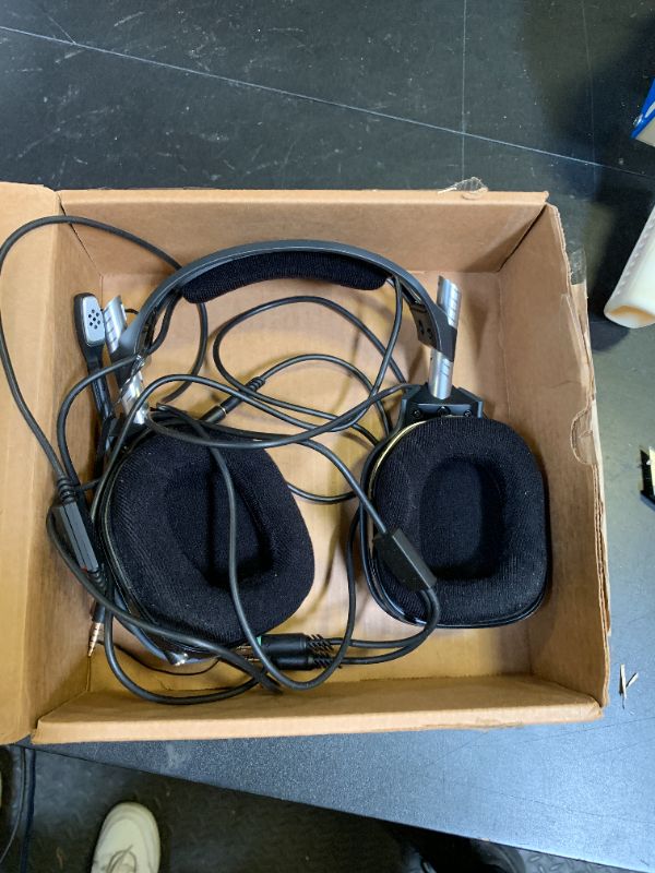 Photo 1 of ASTRO Gaming A40 TR Wired Headset + MixAmp Pro TR with Dolby Audio for PlayStation 5, PlayStation 4, PC, Mac - Black/Blue (Renewed)