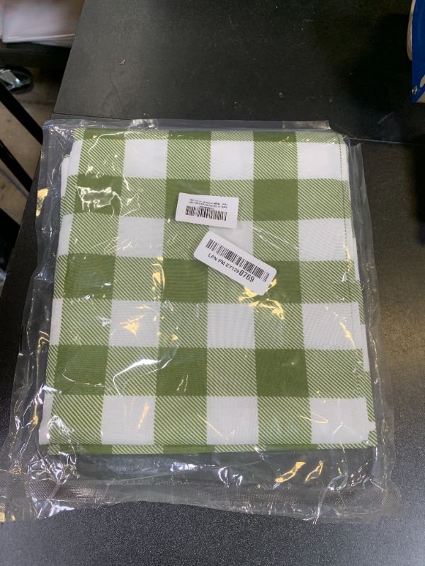 Photo 1 of Essifunia Waterproof Plaid Tablecloth Fabric - Oblong 52x70 Inch Classic Buffalo Tartan Table Cloth for Indoor/Outdoor Use - Washable Tabletop Cover for Dinner, BBQs, and Parties