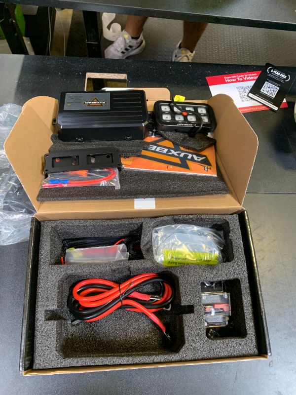 Photo 1 of Auxbeam 8 Gang Switch Panel BA80, Universal Circuit Control Relay System Box with Automatic Dimmable On-Off LED Switch Pod Touch Switch Box for Car Pickup Truck Boat UTV ATV, Blue 2 Years Warranty