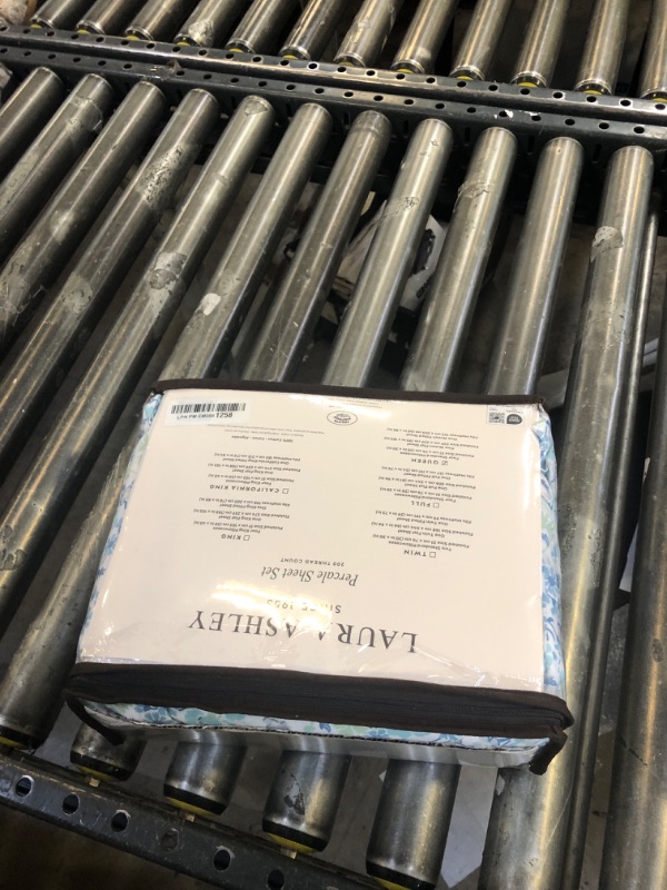 Photo 1 of Laura Ashley ED Ellen Degeneres - Percale Collection - Bed Sheet Set - 100% Cotton, Oeko-Tex Certified, Crisp & Cool, Lightweight & Moisture-Wicking Bedding, Queen, Watercolor Dots (OBS)